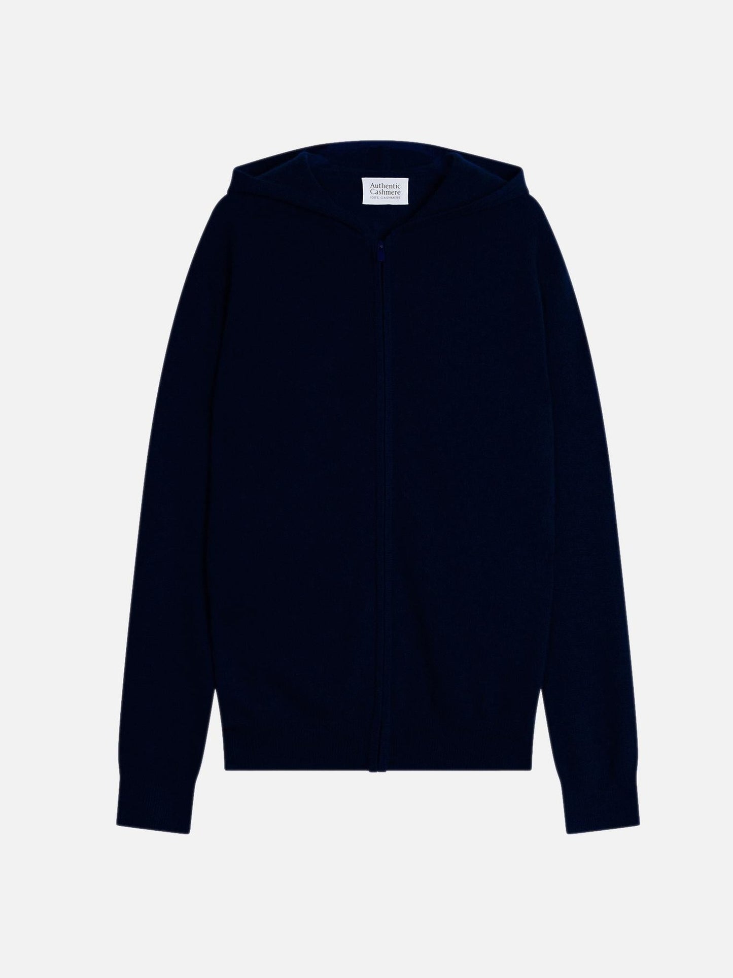 NEURRE navy 100% cashmere hooded zip cardigan