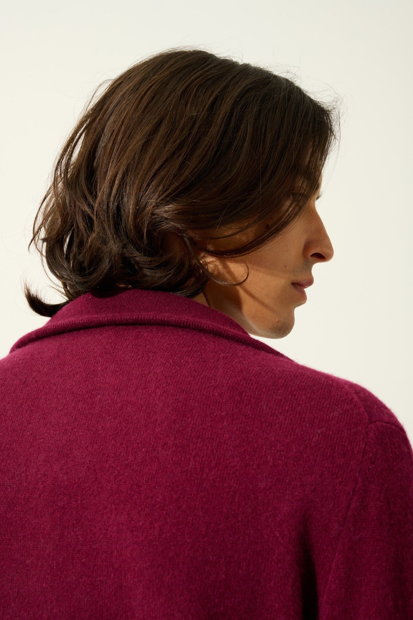 noemie pull camionneur bordeaux 100% cachemire