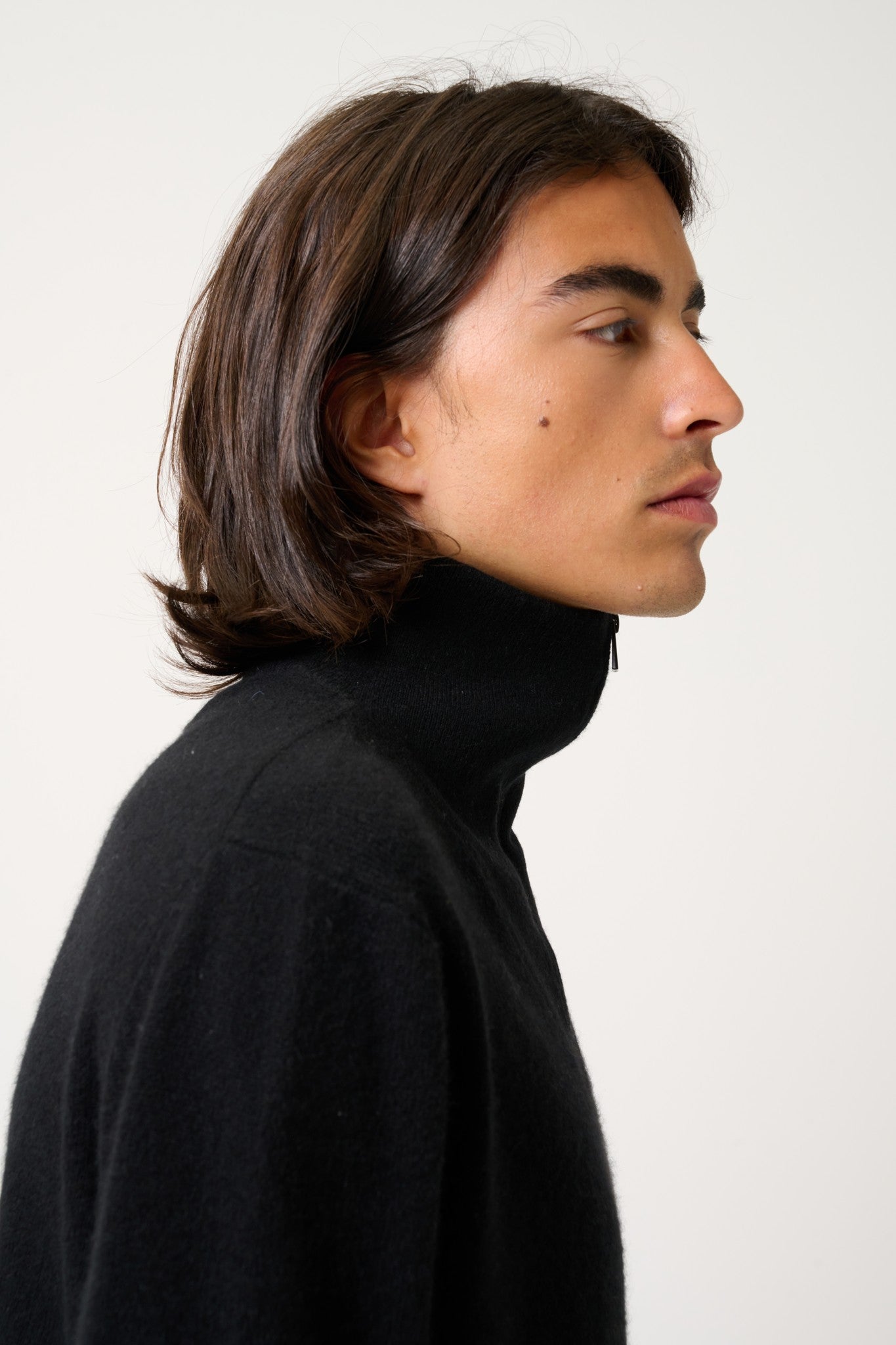 noemie pull camionneur noir 100% cachemire