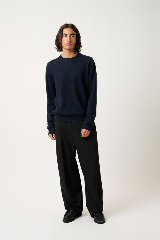 nolan pull col rond caviar 100% cachemire