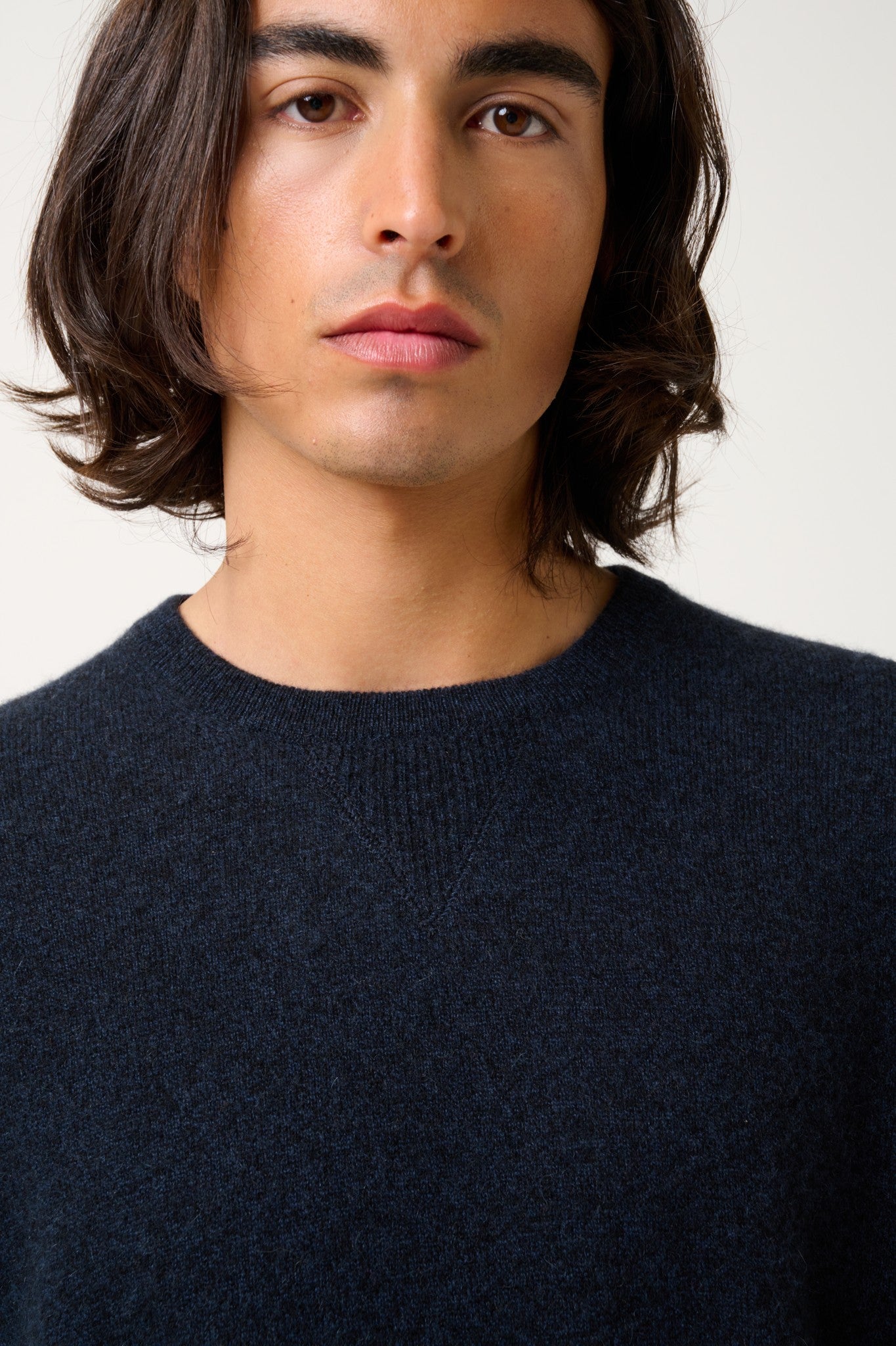 nolan pull col rond caviar 100% cachemire