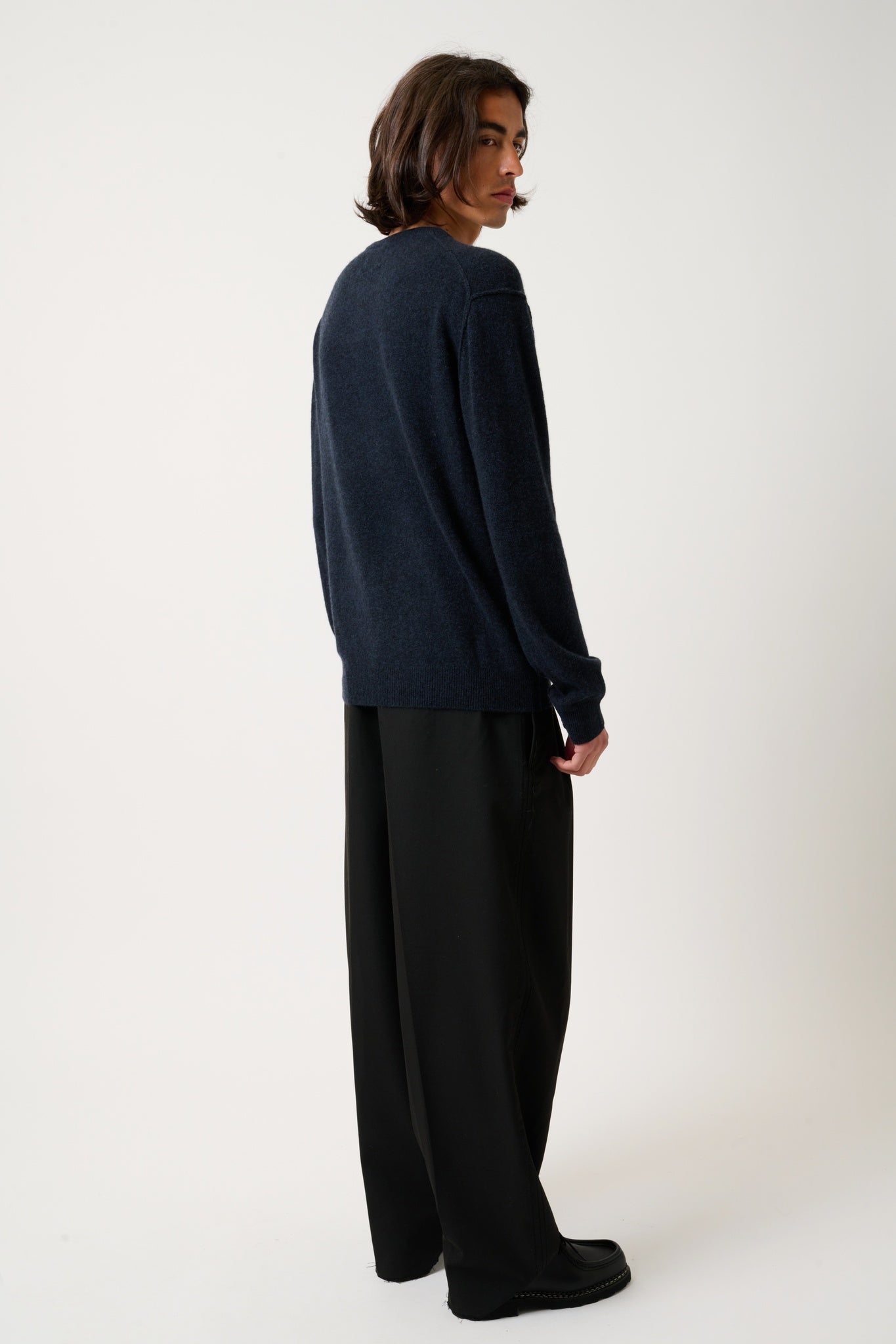 NOLAN Pullover mit Rundhalsausschnitt Kaviar 100% Kaschmir