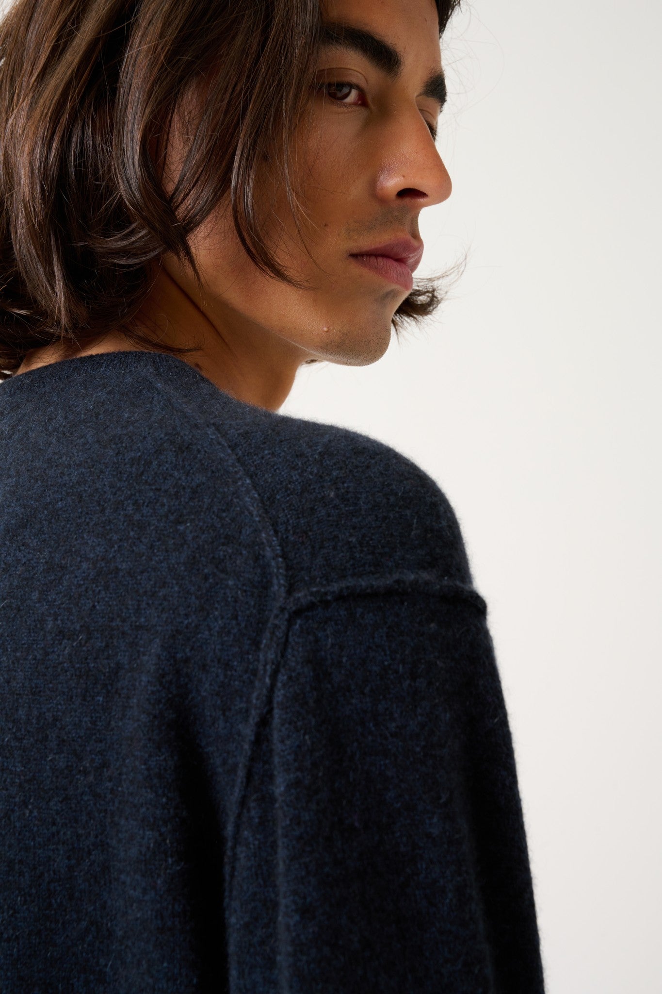 nolan pull col rond caviar 100% cachemire