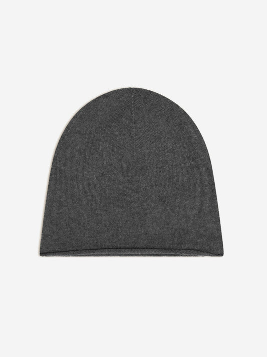 pinier bonnet anthracite chiné 100% cachemire
