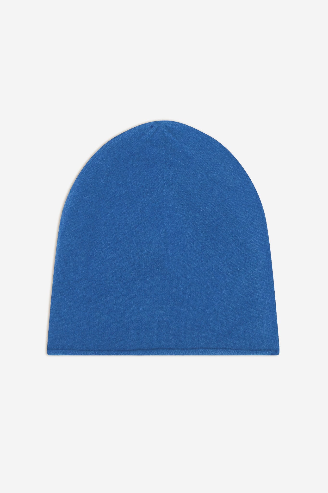pinier bonnet bleu électrique 100% cachemire