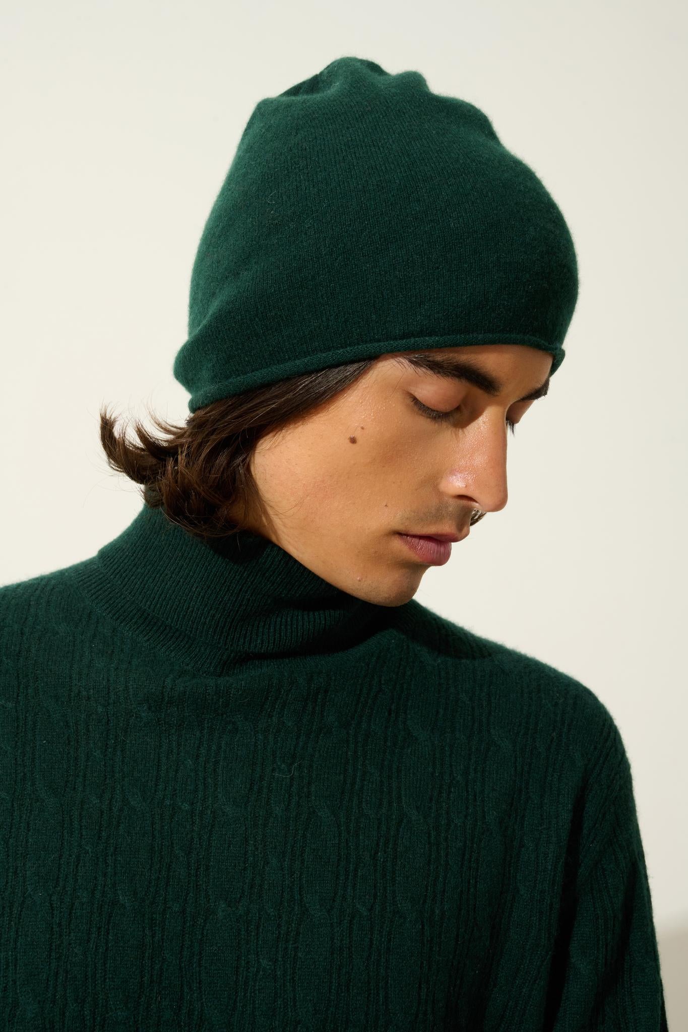 PINIER cypress bonnet 100% cashmere