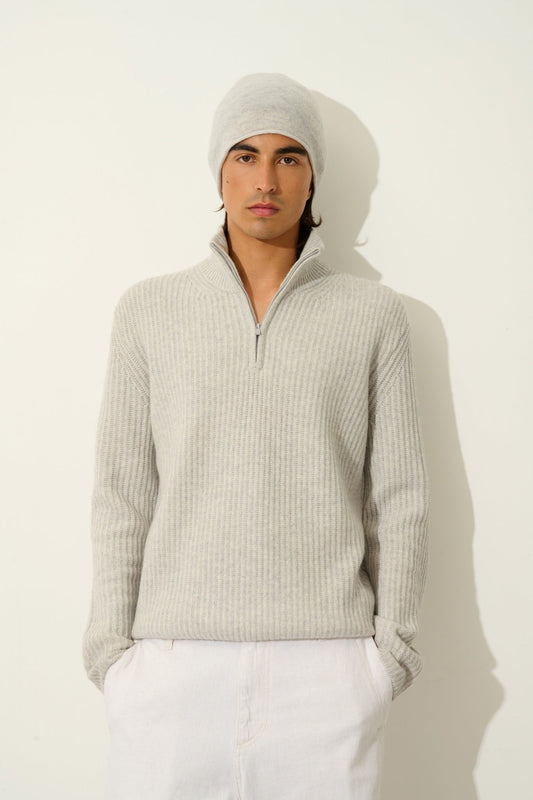 PINIER beanie glacier mottled 100% cashmere