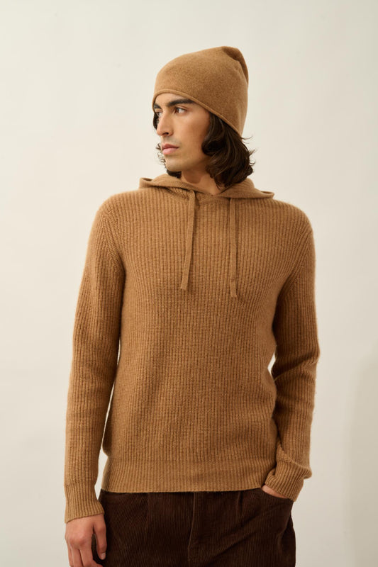 PINIER bonnet noisette 100% cachemire