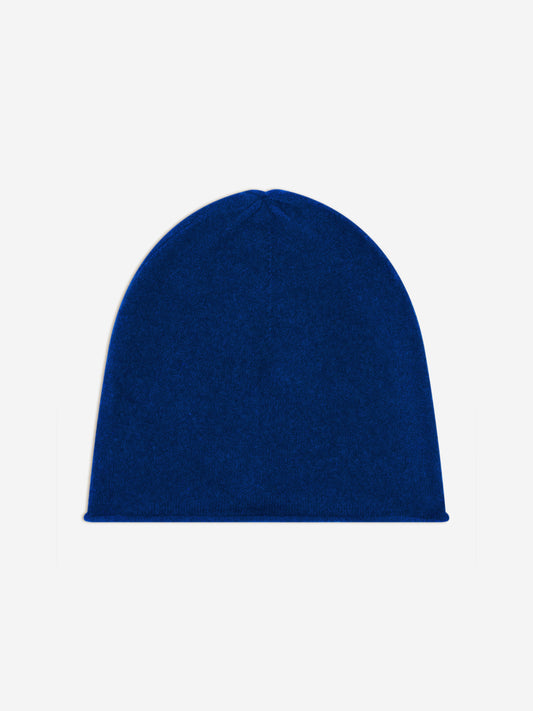 PINIER Mütze in Ultramarinblau, 100 % Kaschmir