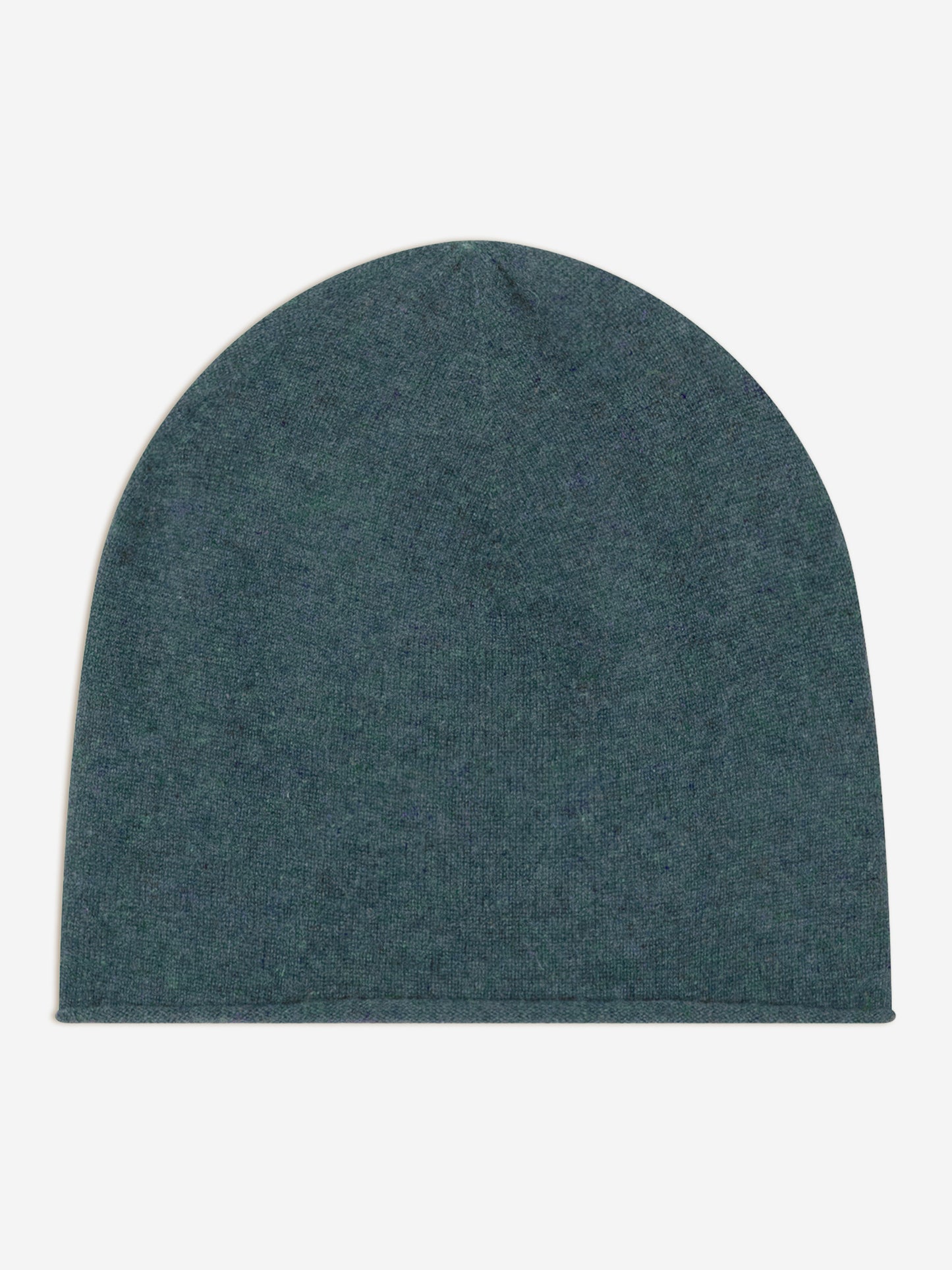 PINIER bonnet vert canard chiné 100% cachemire