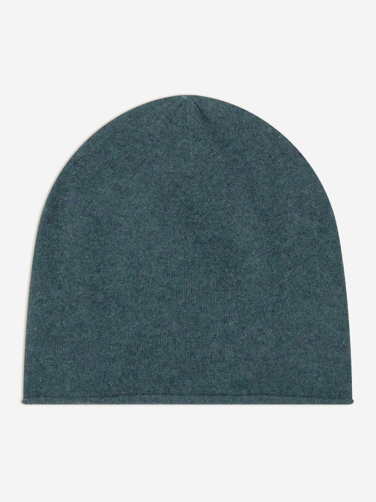 PINIER bonnet vert canard chiné 100% cachemire