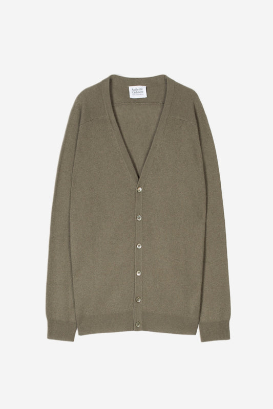 PIPA v-neck army cardigan 100% cashmere