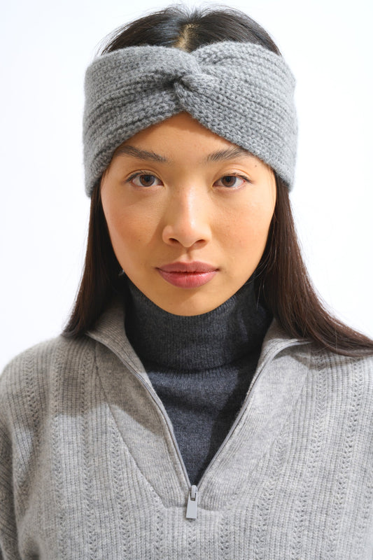 risto bandeau 8 fils flanelle chiné 100% cachemire