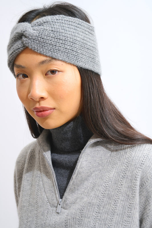 risto bandeau 8 fils flanelle chiné 100% cachemire