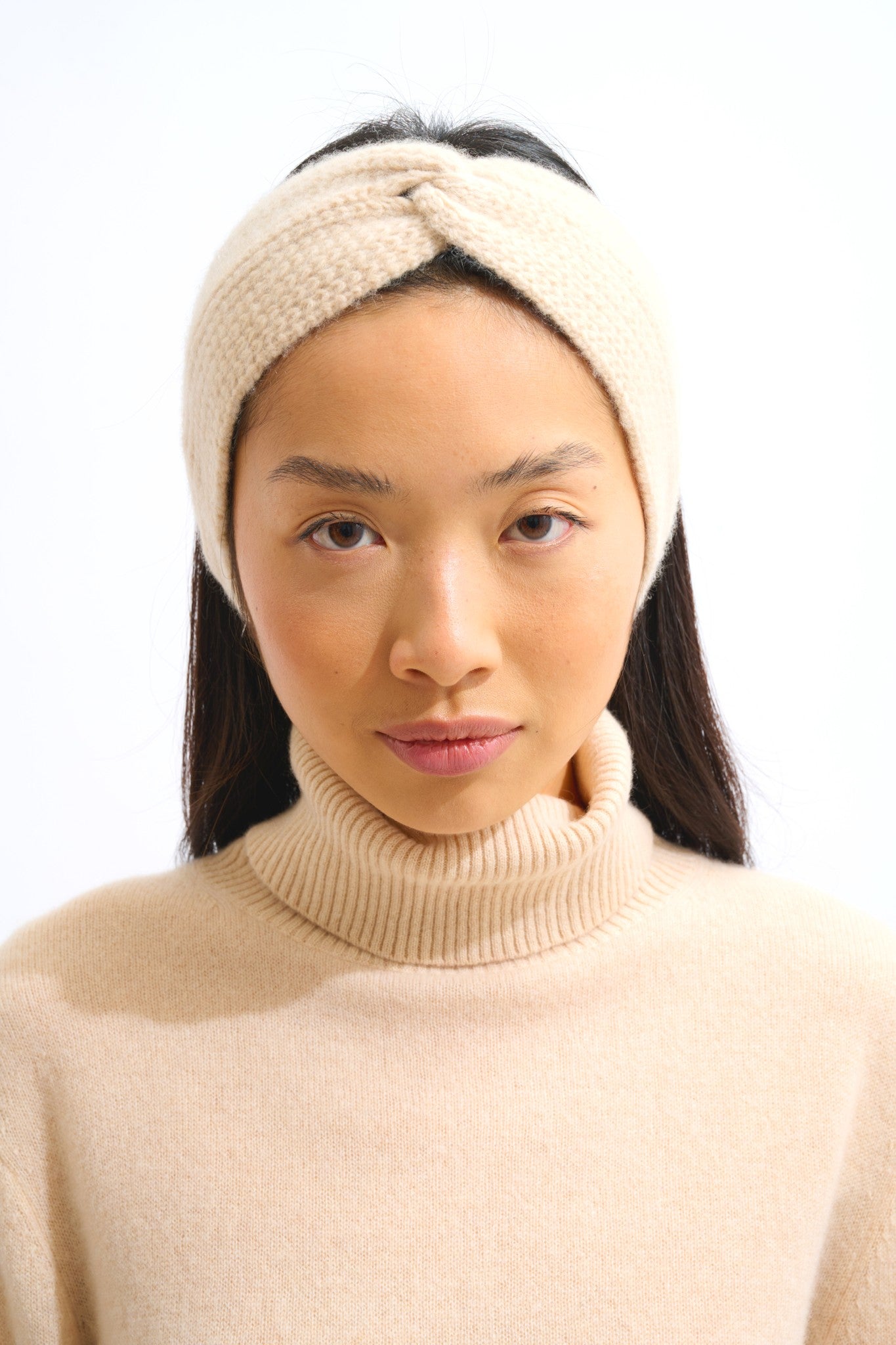 risto bandeau 8 fils sable 100% cachemire