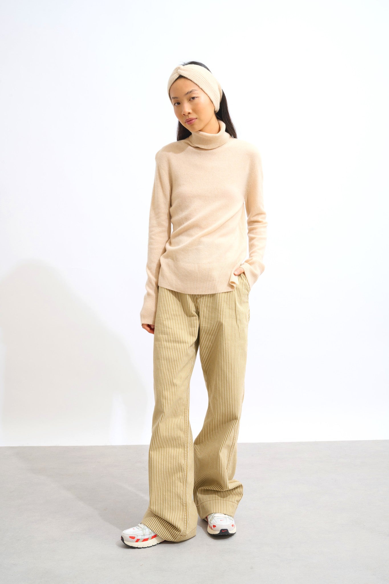 risto bandeau 8 fils sable 100% cachemire