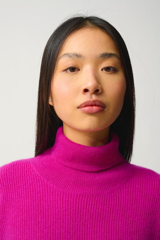 ROXANE Pullover mit Rollkragen violett 100% Kaschmir