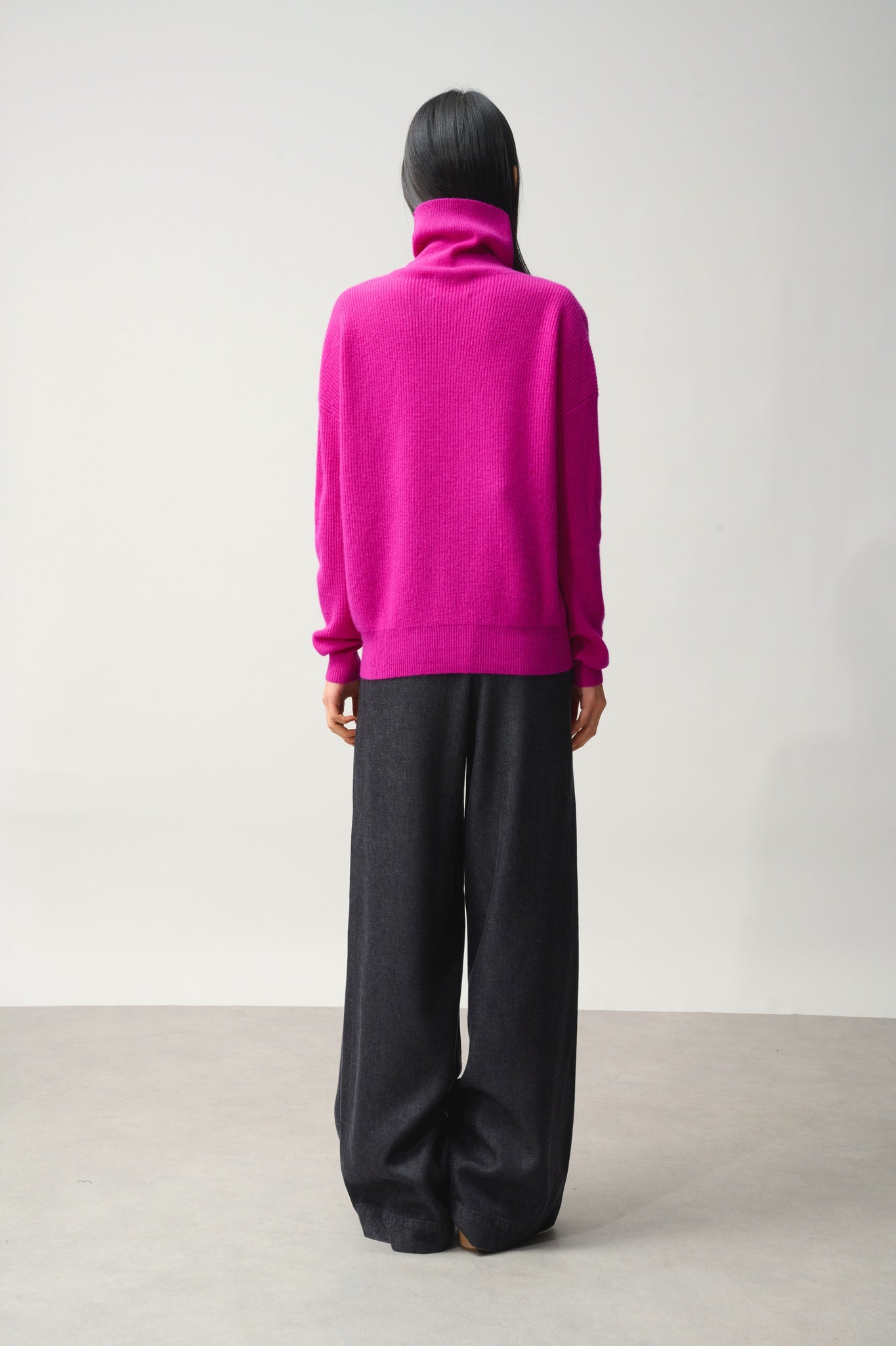 ROXANE Pullover mit Rollkragen violett 100% Kaschmir