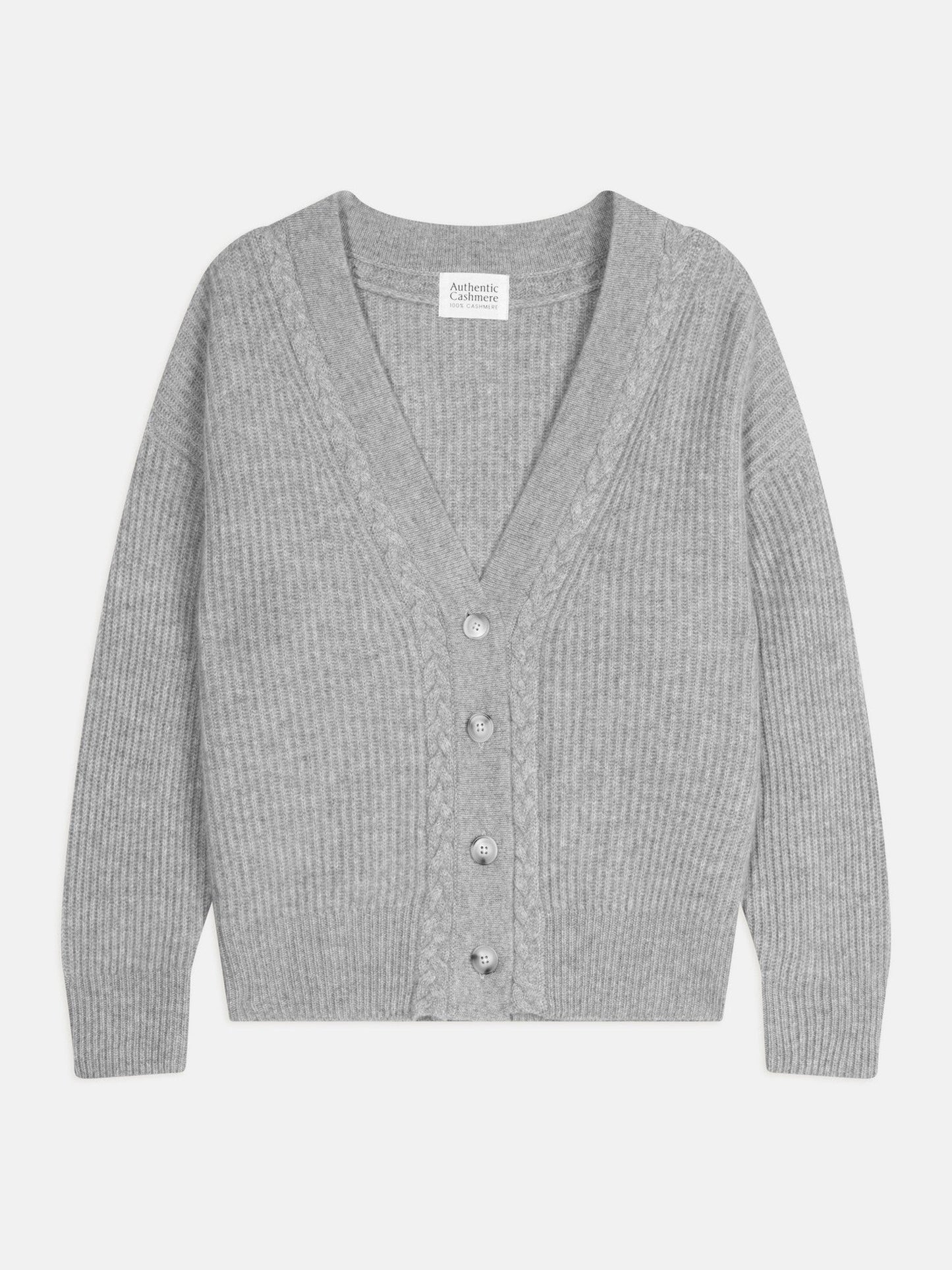 selena cardigan col v 4 fils nuage chiné 100% cachemire