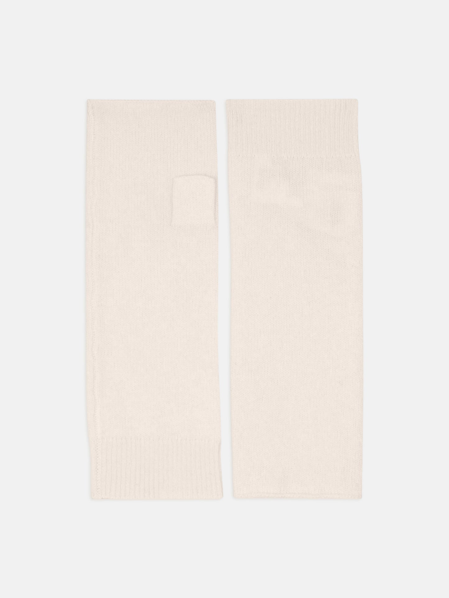 SERRE Handschuhe in Elfenbeinfarbe, 100 % Kaschmir