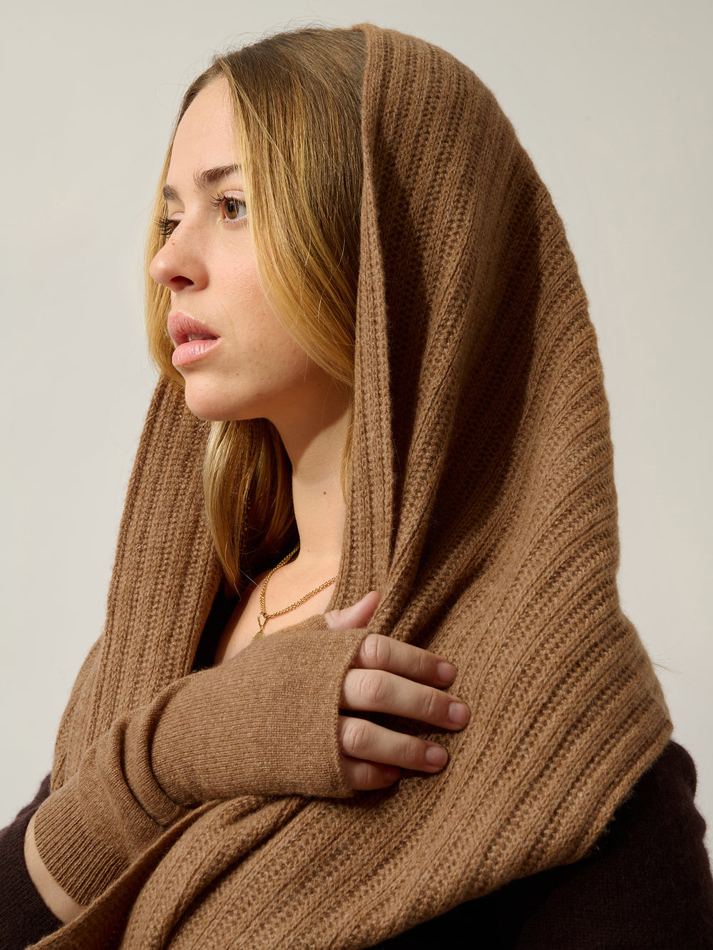 SERRE Haselnussfäustlinge 100% Kaschmir