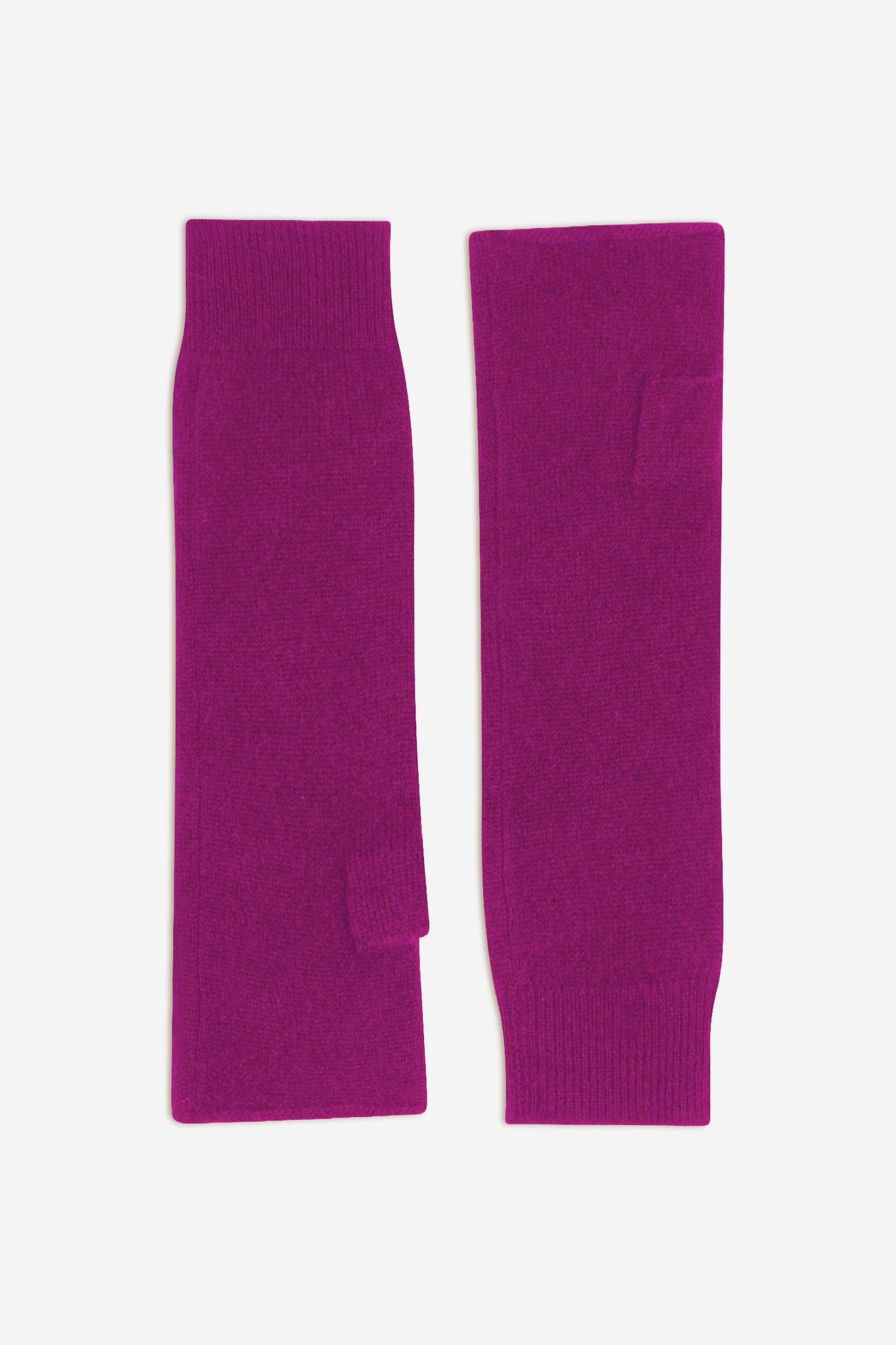 serre mitaines violine 100% cachemire