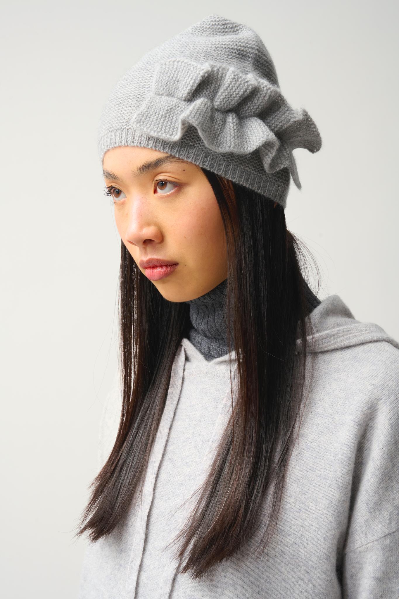 SIME 4-count mottled cloud beanie 100% cashmere