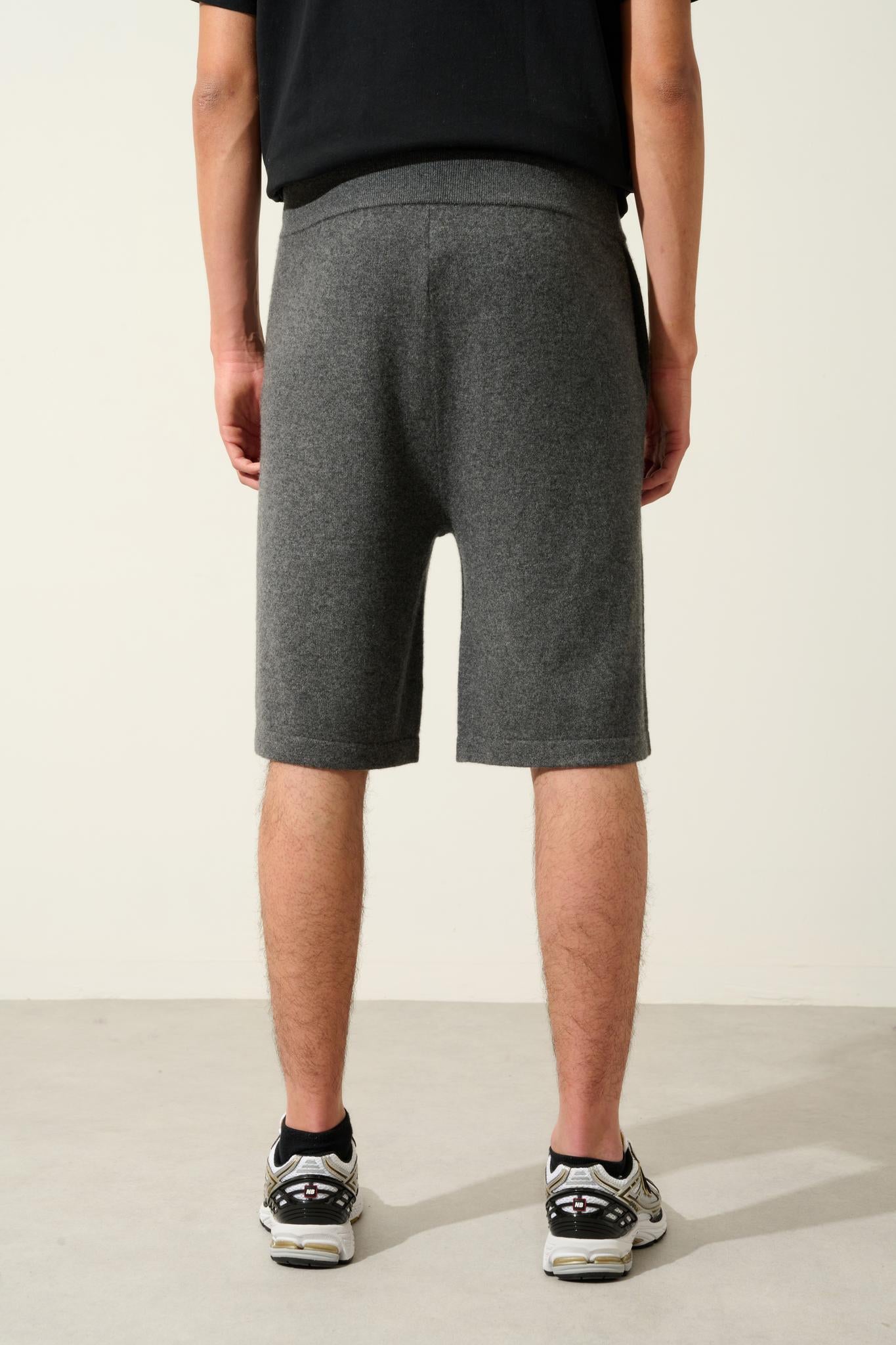 SOLINE Shorts anthrazit meliert 100% Kaschmir