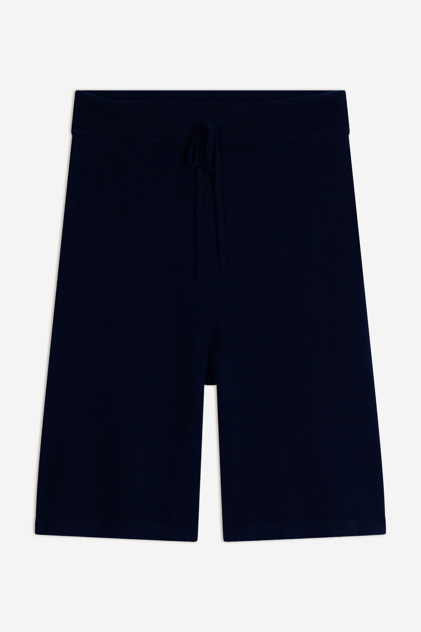 soline short navy 100% cachemire