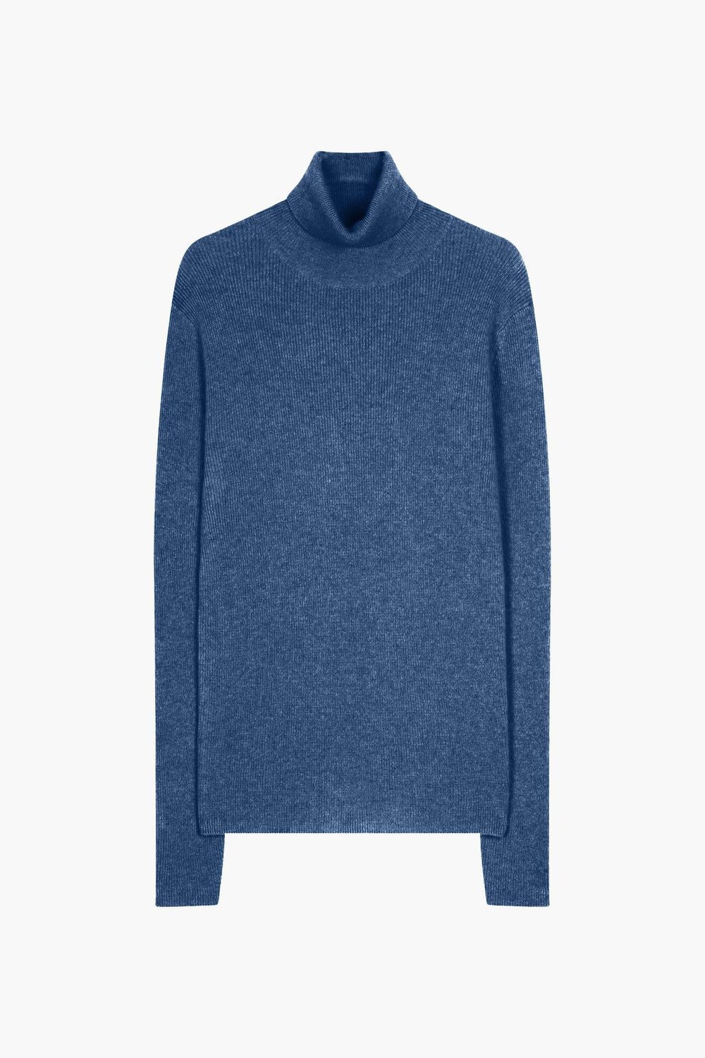 SUZIE Rollkragenpullover in Denimblau aus 100% Kaschmir