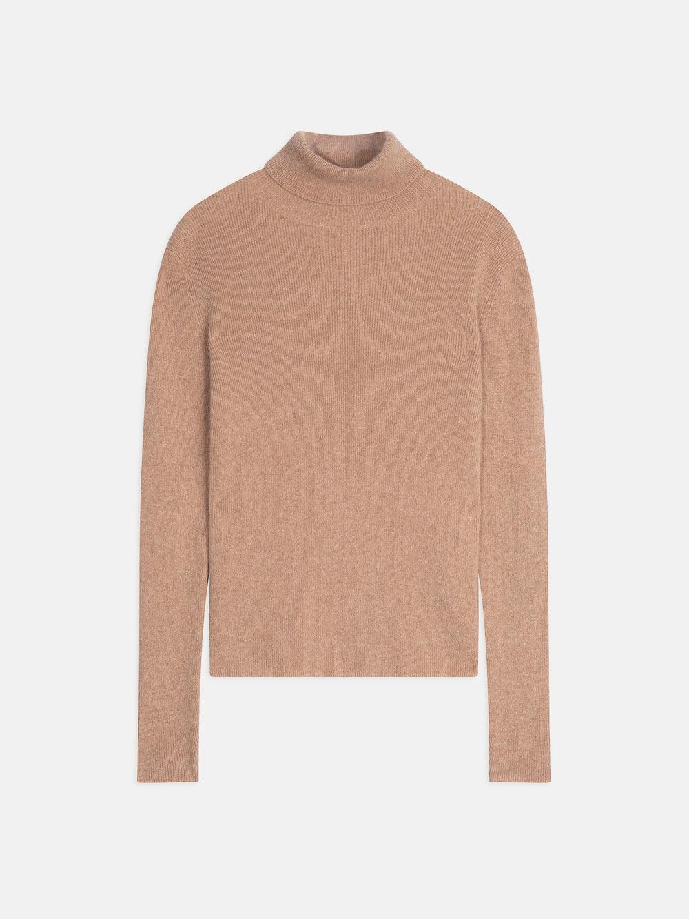 SUZIE turtleneck sweater camel mottled 100% cashmere