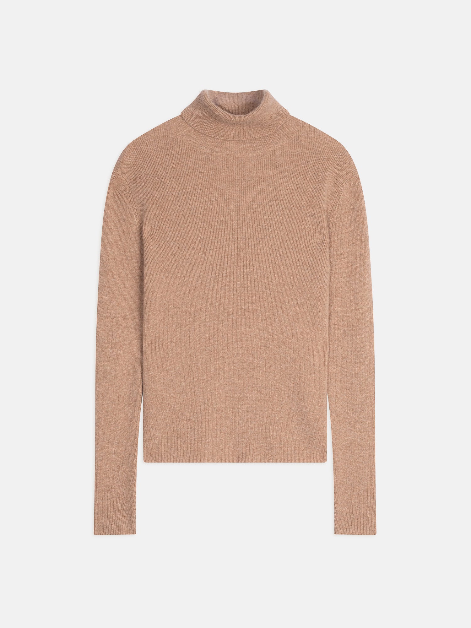 SUZIE turtleneck sweater camel mottled 100% cashmere