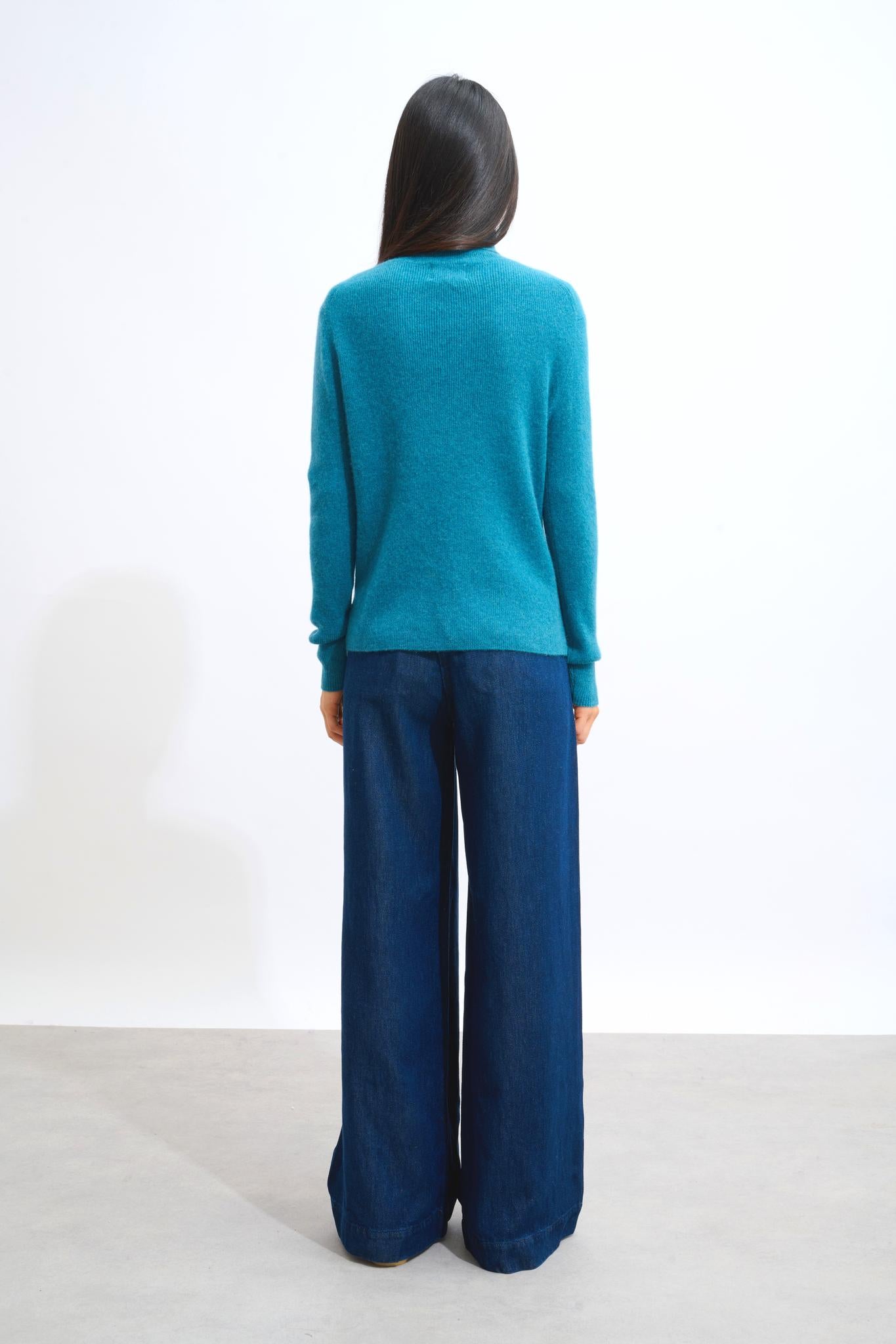 SUZIE Rollkragenpullover Ente meliert 100% Kaschmir