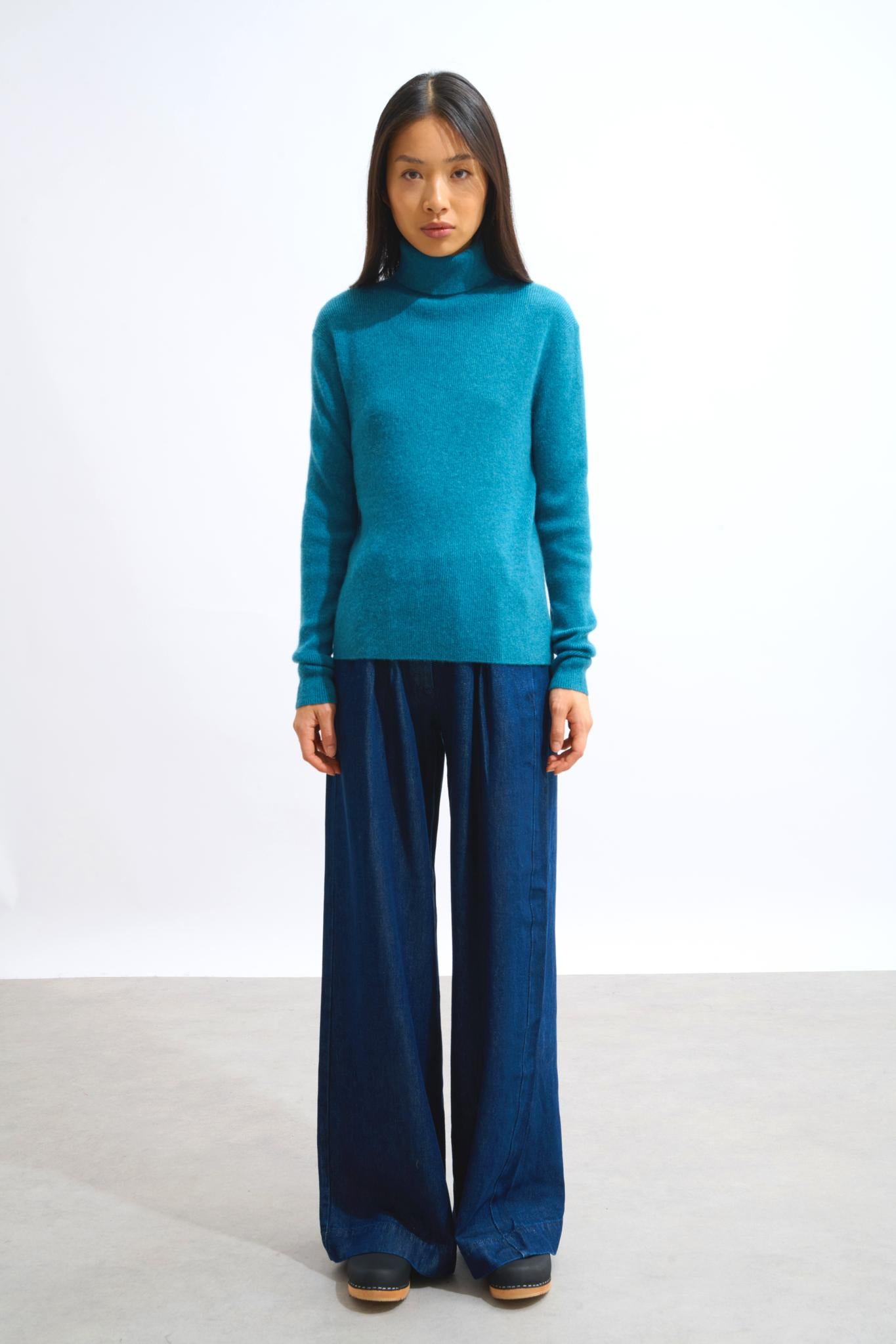 SUZIE Rollkragenpullover Ente meliert 100% Kaschmir