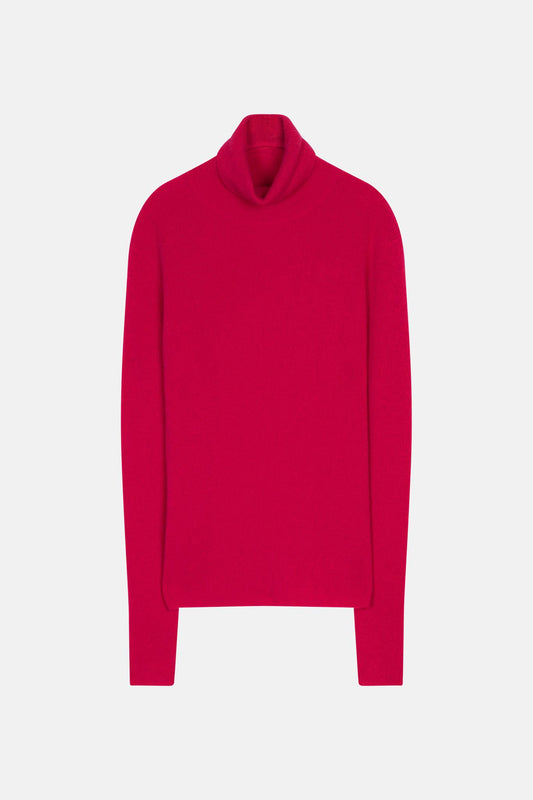 SUZIE Rollkragenpullover fuchsia 100% Kaschmir