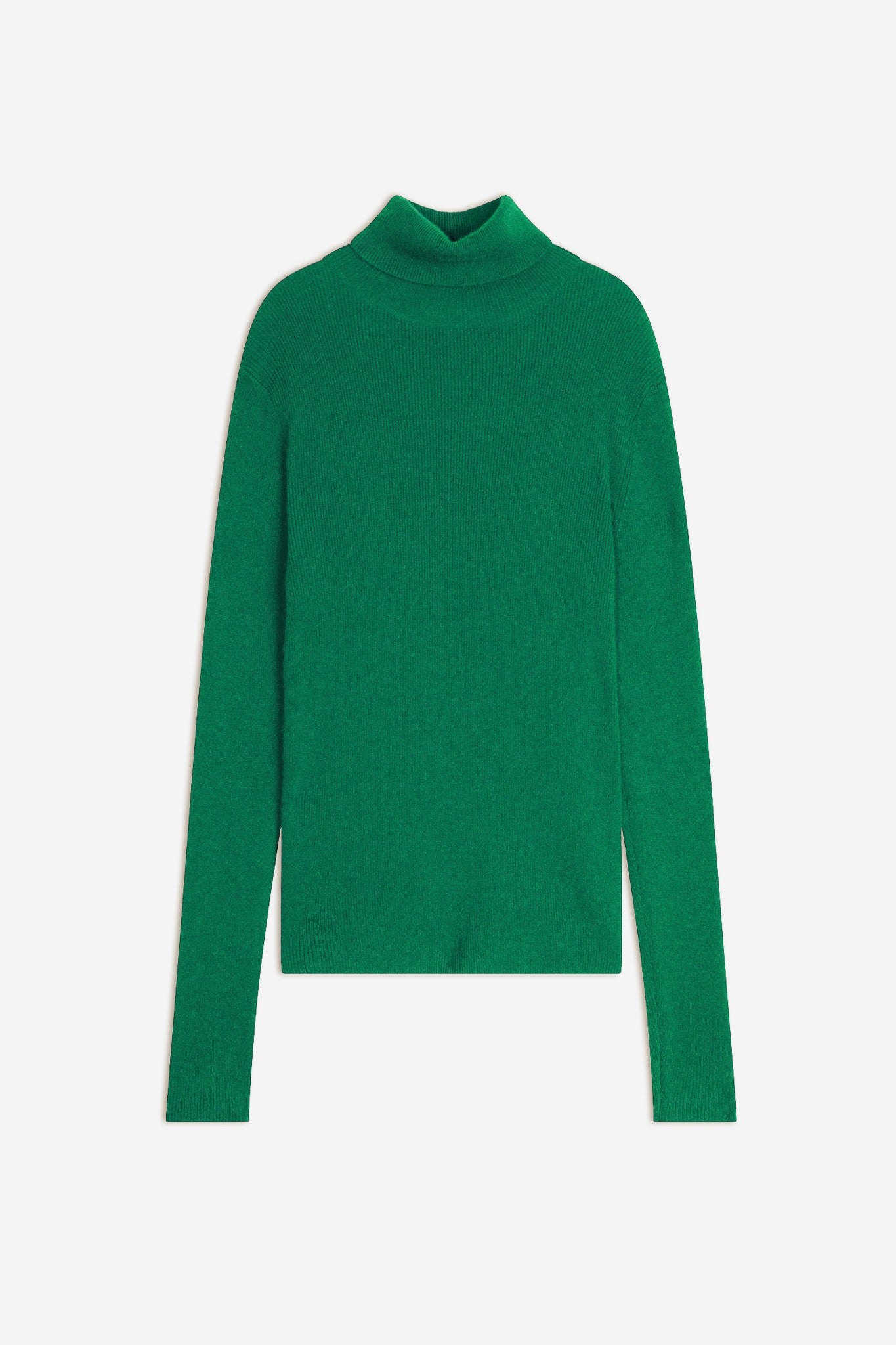 suzie pull col roulé menthe 100% cachemire