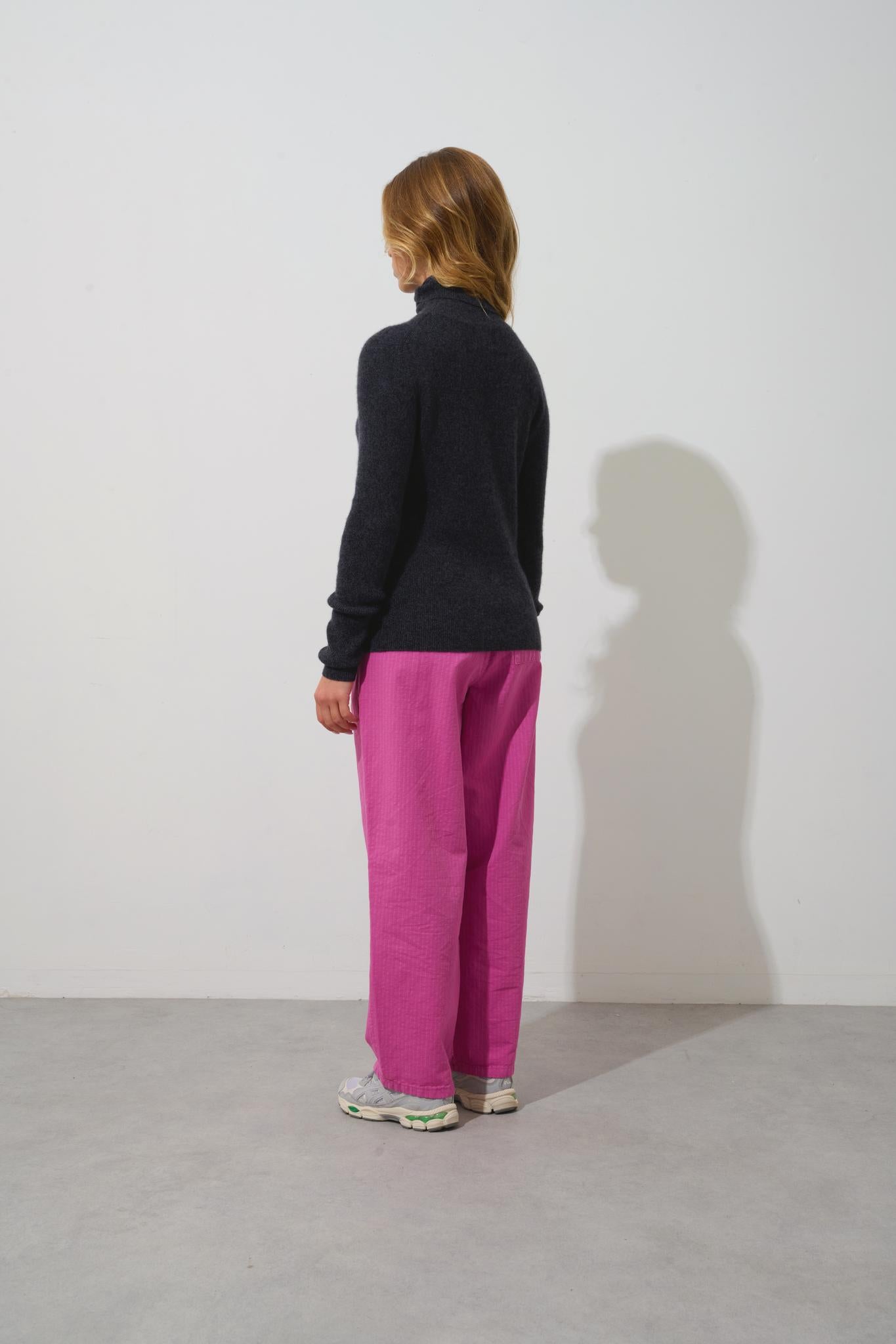 SUZIE Rollkragenpullover schwarz meliert 100% Kaschmir