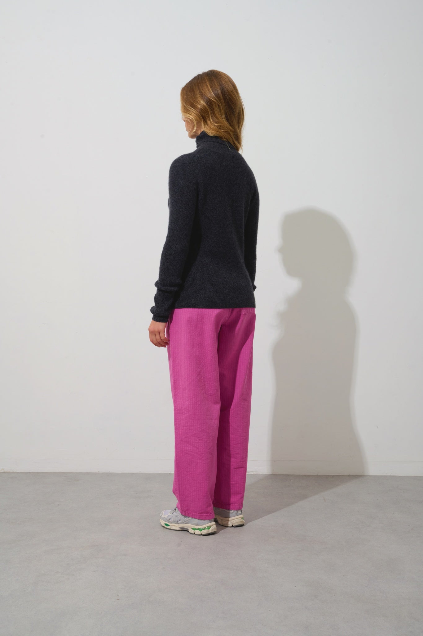 SUZIE Rollkragenpullover schwarz meliert 100% Kaschmir