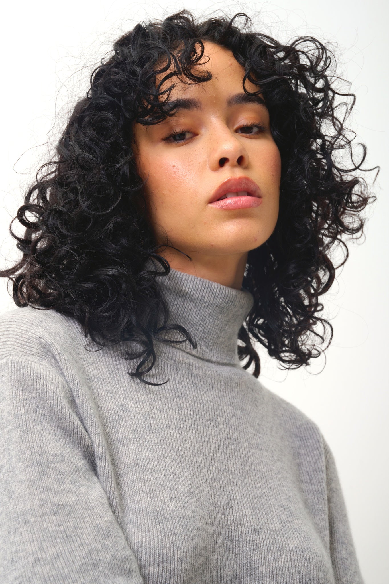 SUZIE Rollkragenpullover Wolke meliert 100% Kaschmir