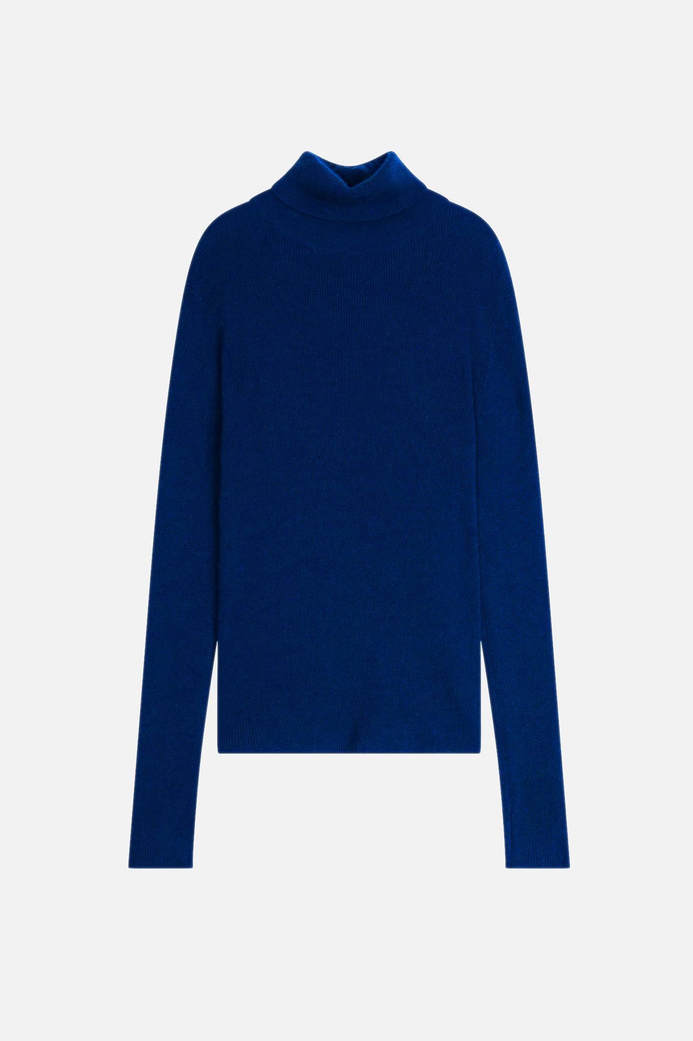 SUZIE ultramarine turtleneck sweater 100% cashmere