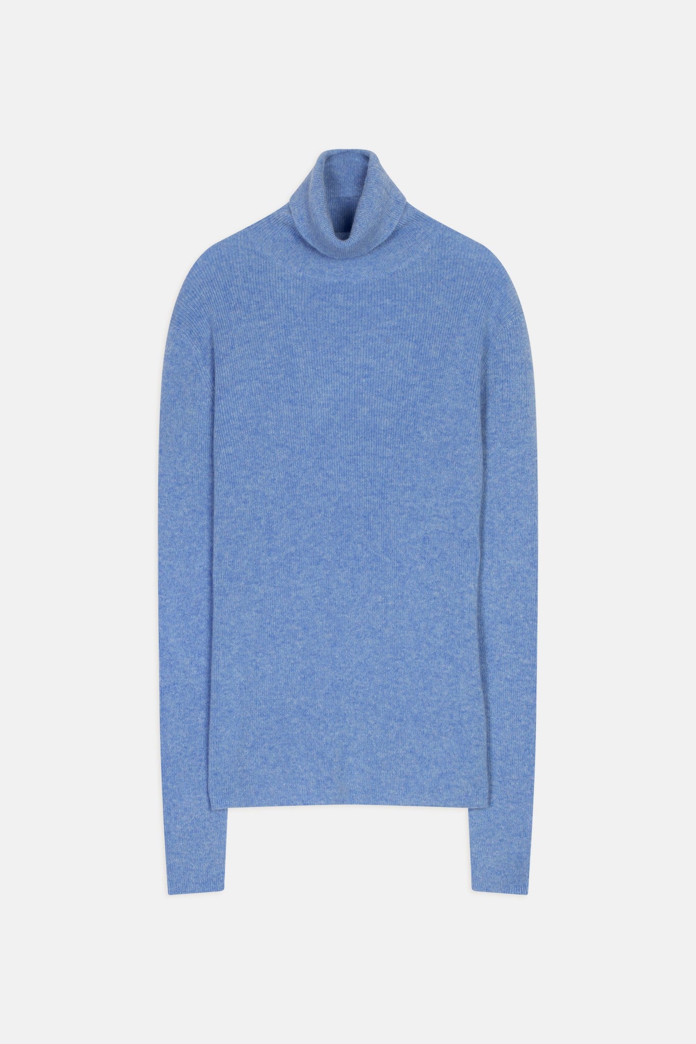 suzie pull col roulé sky 100% cachemire