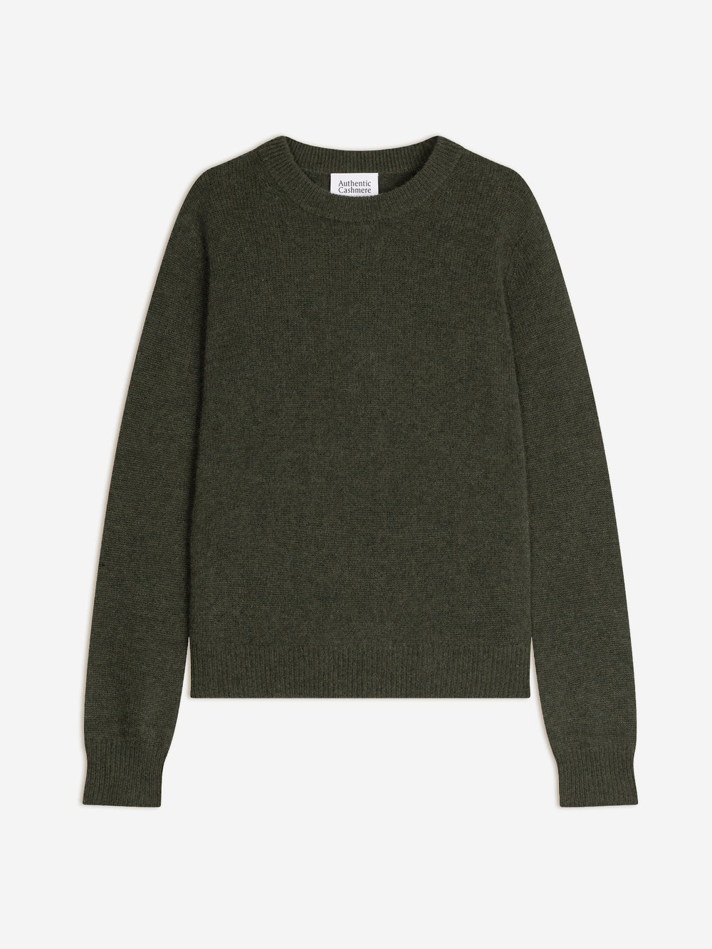 SYLOR pull col rond 4 fils army chiné 100% cachemire