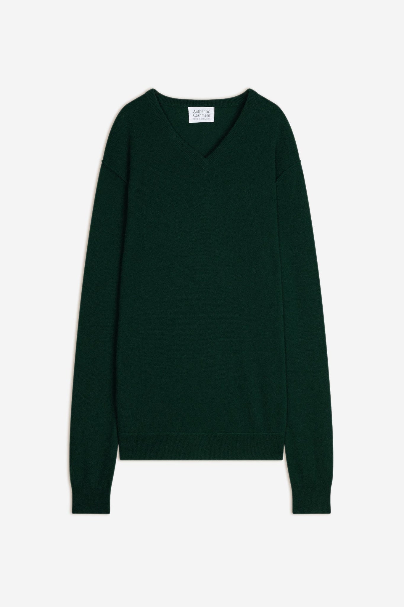 TIMEO pull col v cyprès 100% cachemire