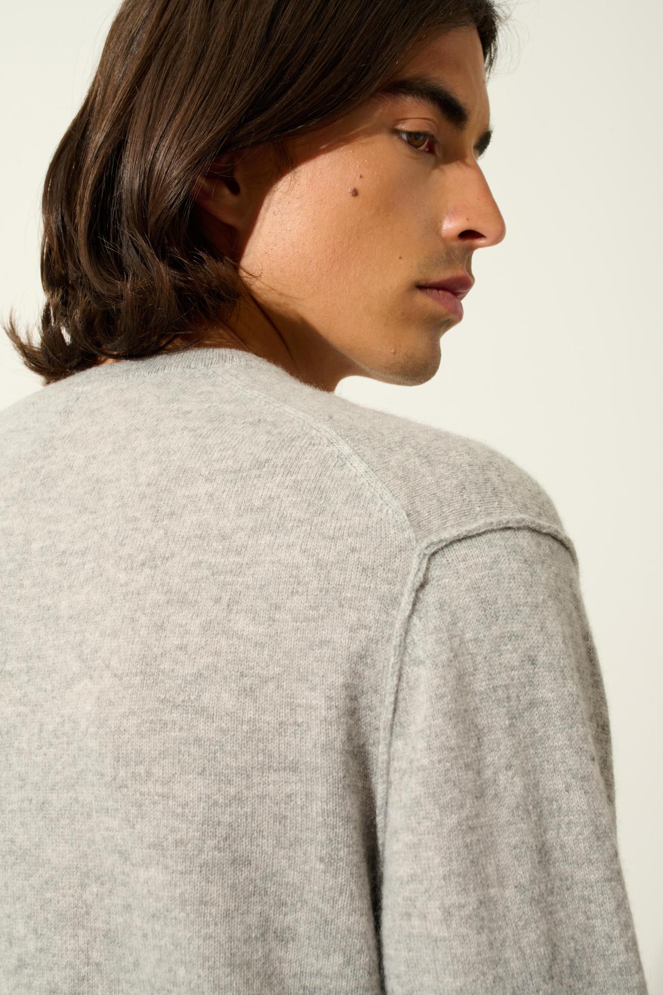 TIMEO cloudy v-neck sweater 100% cashmere