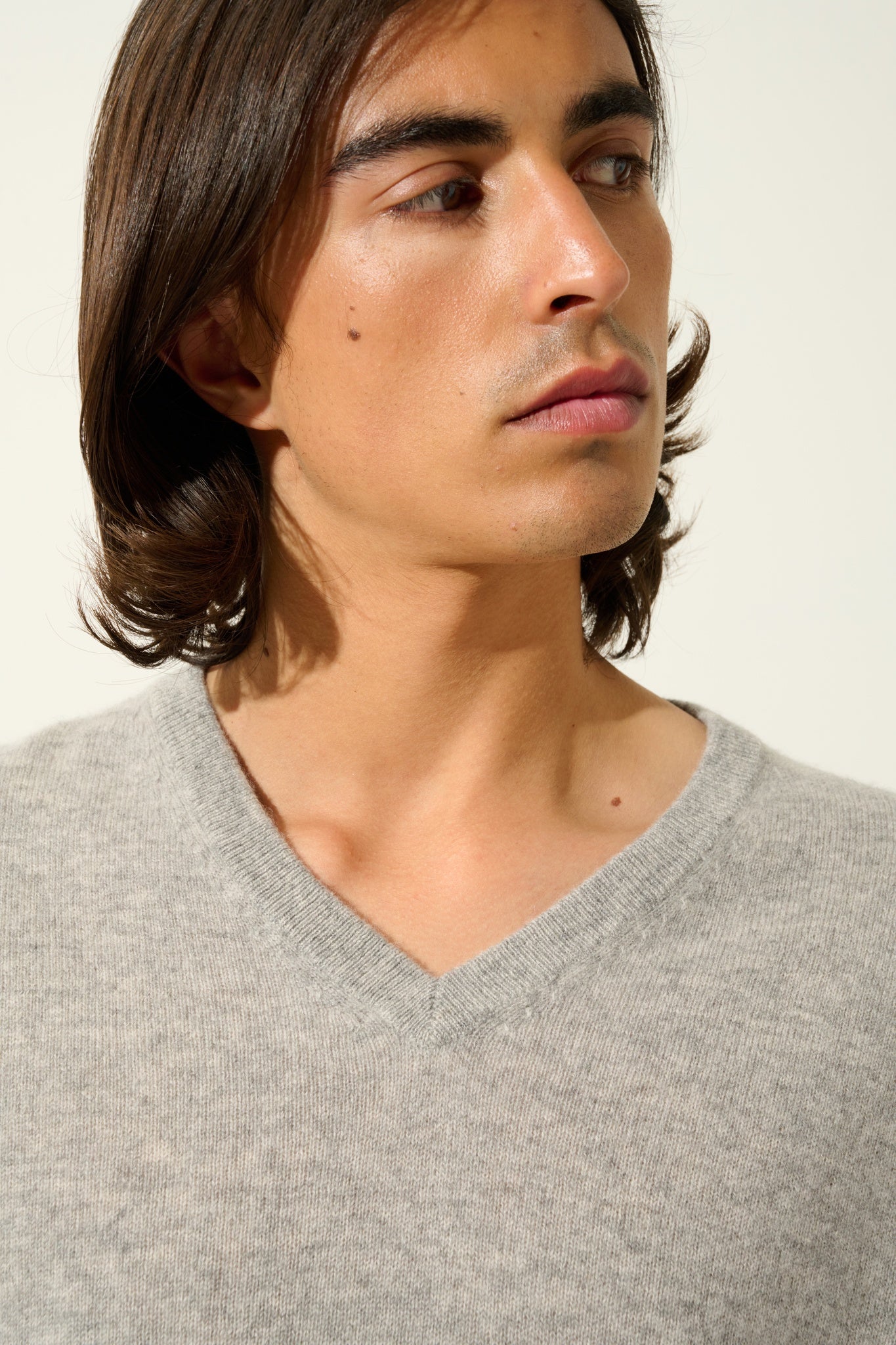 TIMEO cloudy v-neck sweater 100% cashmere