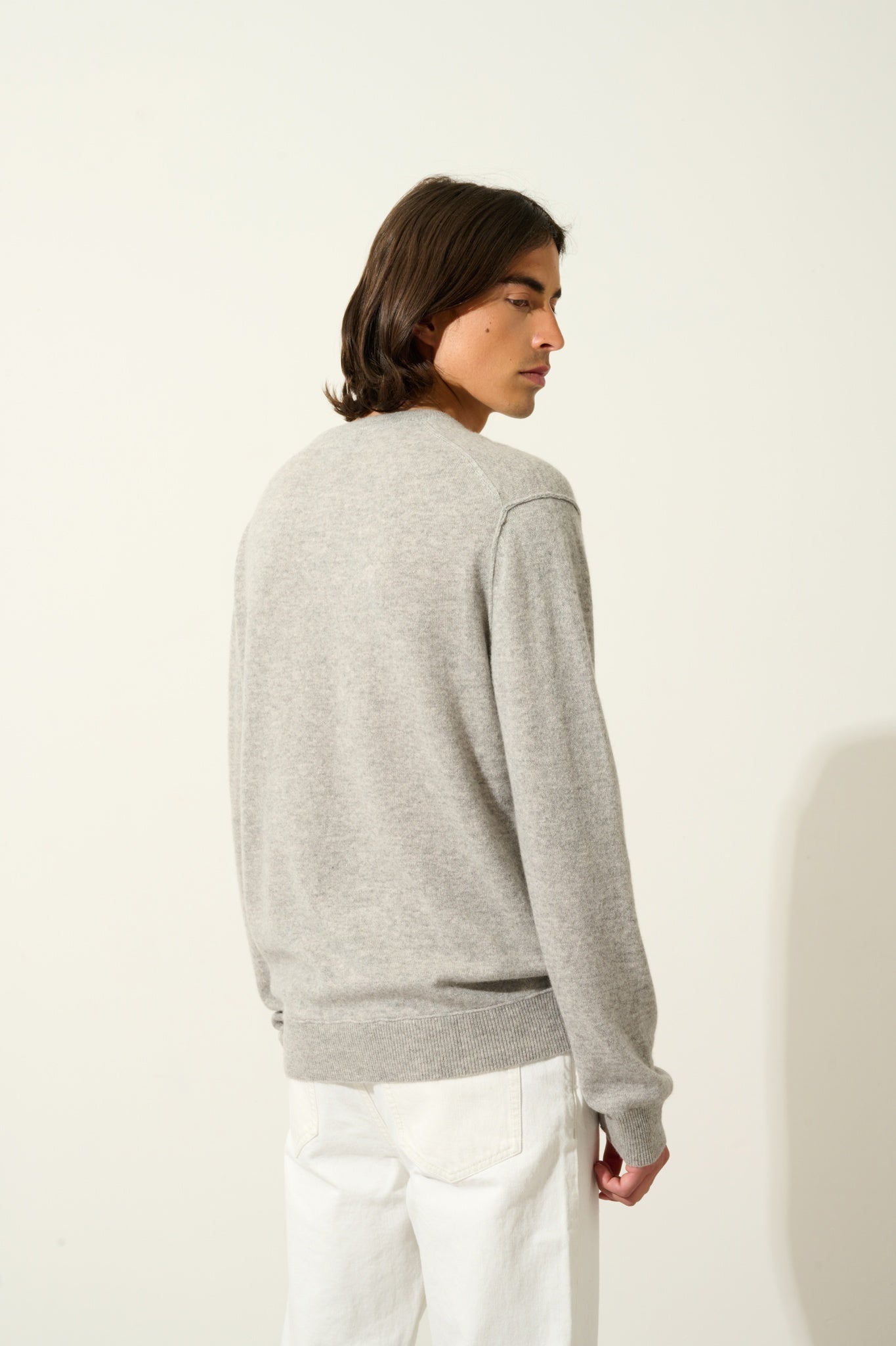 TIMEO cloudy v-neck sweater 100% cashmere