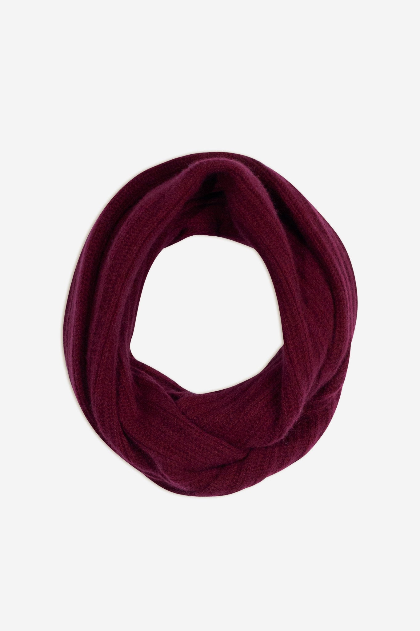 tommy tour de cou 4 fils bordeaux 100% cachemire