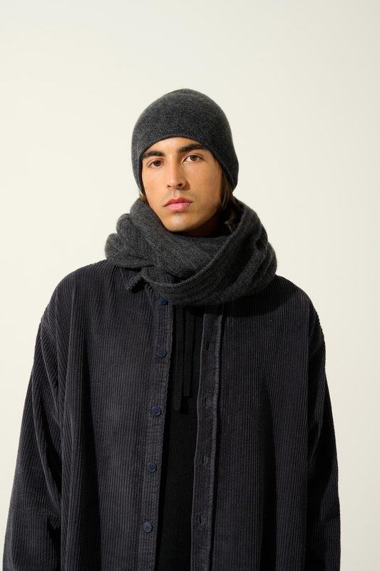 TOMMY 4-thread choker black mottled 100% cashmere