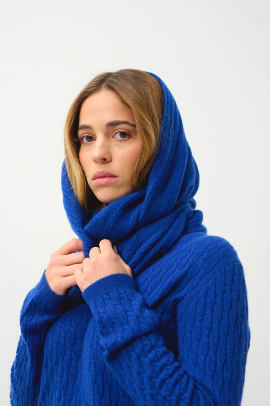 TOMMY tour de cou 4 fils outremer 100% cachemire