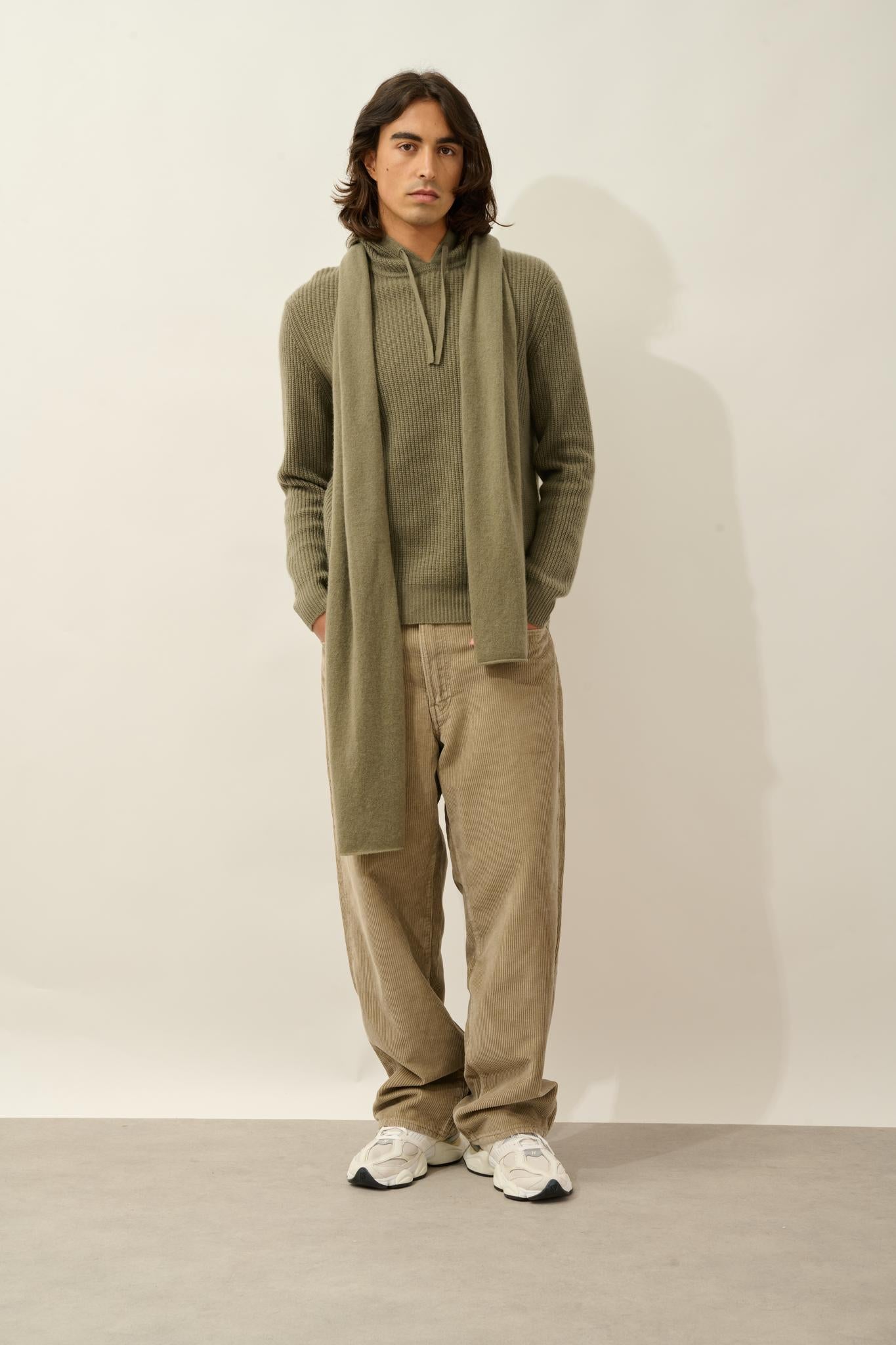 VAYMONT écharpe army 100% cachemire